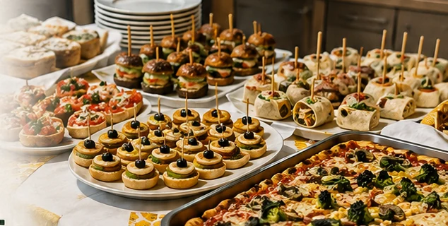 Serviervorschlag für italienisches Fingerfood